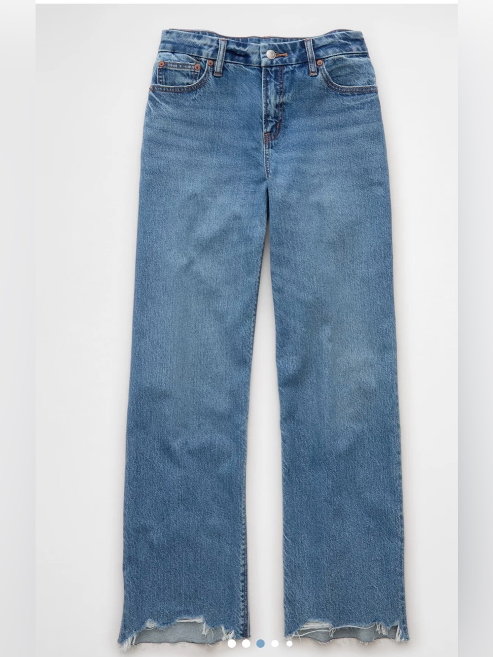 American Eagle Outfitters Light Blue Wide Leg Jeans